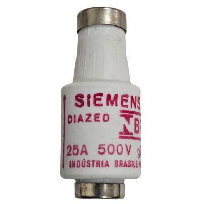 Fusível 25A 500V Diazed Retardado 5S B2 81 Siemens