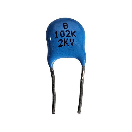 Capacitor Cerâmico 1K x 2KV = B102K 2KV