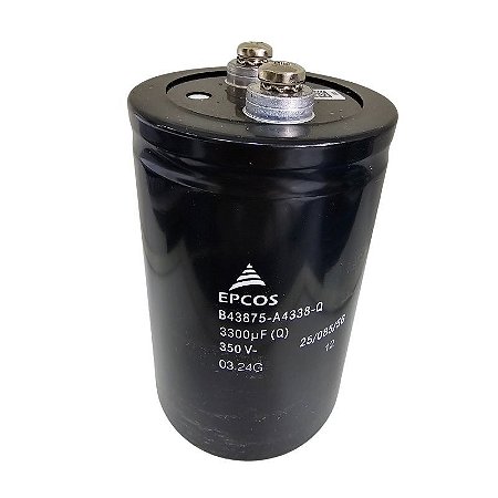 Capacitor Eletrolítico 3300uF x 350V 85º Giga Epcos B43875-A4338-Q