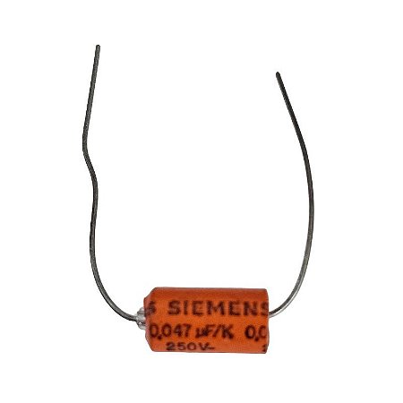 Capacitor Eletrolítico 0,047uF x 250V Axial 5060 Siemens