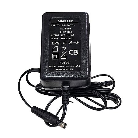 Fonte de Alimentação 1.0A 12V 100-240V 0.6A Max 50/60HZ RD1201000-C55-00G