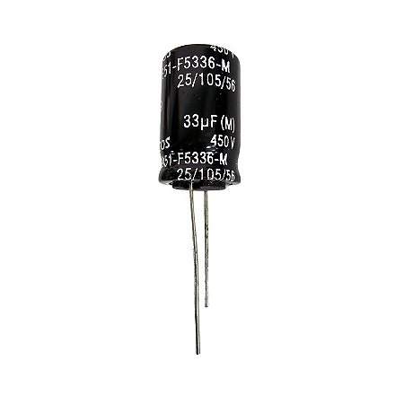 Capacitor Eletrolítico 33uF x 450V RD 105º Epcos B43851-F5336-M