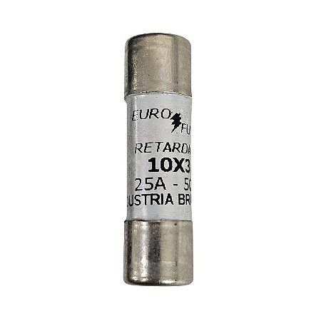 Fusível 25A 500V Retardado 10X38 Euro fuse
