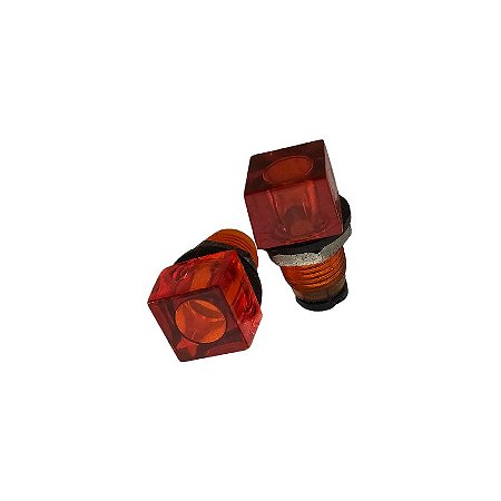 Suporte Para Led 5mm Retangular Laranja