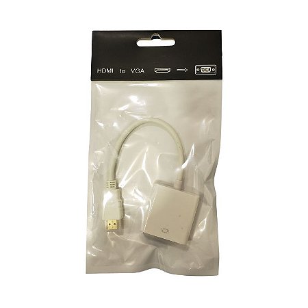 Adaptador HDMI Macho x VGA Fêmea 1080P