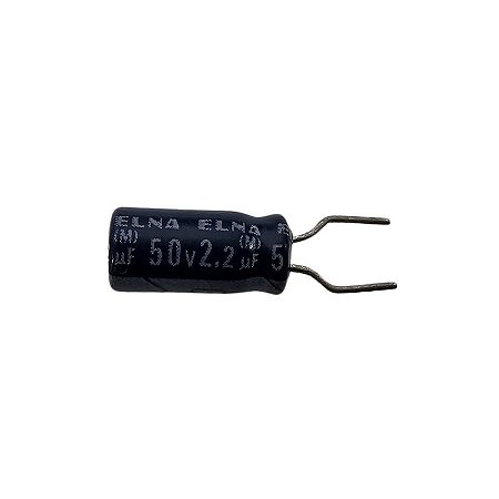 Capacitor Eletrolítico 2,2uF x 50V RD 85º Elna