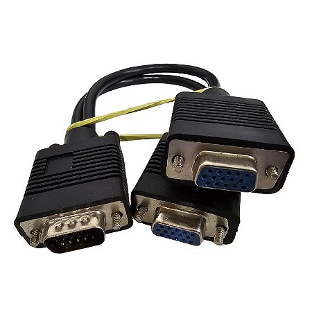 Cabo Y VGA Para Áudio e Transmissão de Imagem 20CM