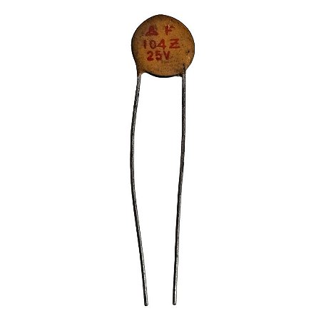 Capacitor Cerâmico 100K x 25V = 104Z 25V
