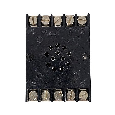 Base Para Rele 12 Pinos Preto