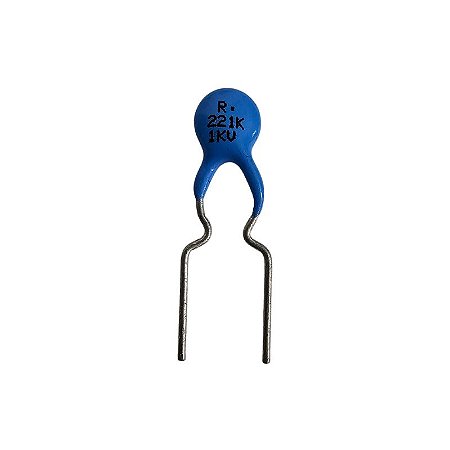 Capacitor Cerâmico 220PF x 1Kv = 221K 1Kv