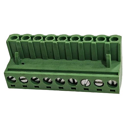 WJ2EDGK Borne Fêmea 9 Terminais 5.0 10A 250V AC Awg 14-22 Wanjie