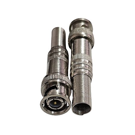 Conector BNC Macho Com Mola 6mm