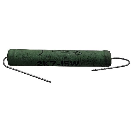 Resistor 2K7 15W 10% Verde Porcelana