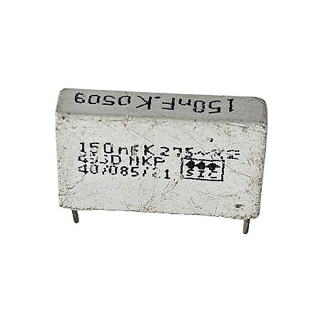 Capacitor Poliéster 150K x 250V = 150nF.K 275~X2