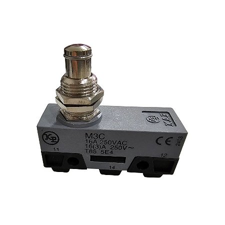 M3C Micro Chave Fim de Curso Com Botão Para Painel 250V 15A Kp