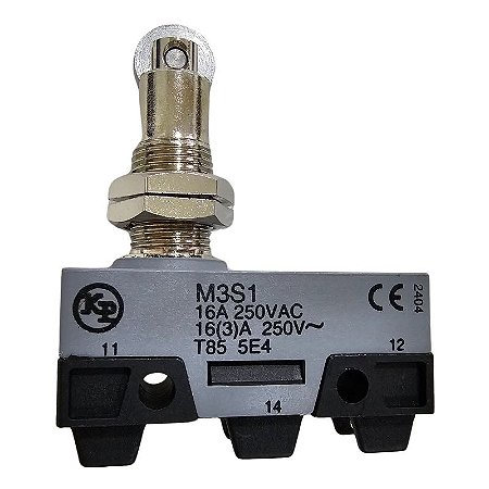 Micro Chave Fim de Curso 16A 250V M3S1 Com Roldana Kap