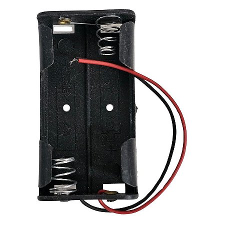 Suporte Para 2 Pilhas AA Canoa Preto