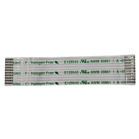 Flat 10Vias 5CM E129545 AWM20861 Halogen Free