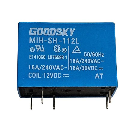 Rele MIH-SH-112L 16A 240V 50/60HZ 5 Terminais Goodsky