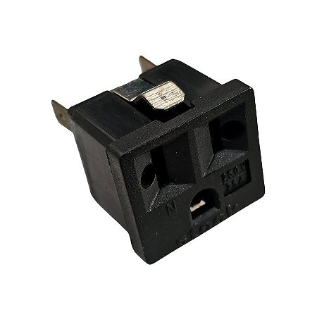 Tomada de Força 3 Pinos Chatos 25A 250V Steck