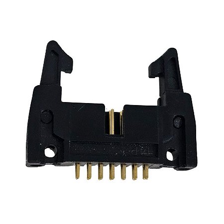Conector Header 14 Pinos Macho 180º Com Trava