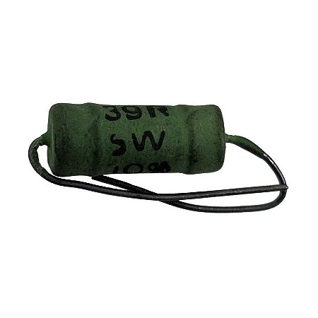 Resistor 39R 5W 10% Axial Verde