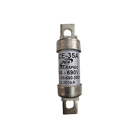 Fusível 35A 690V 200Ka Ultra Rápido DCE-35A 310-35-690-200K