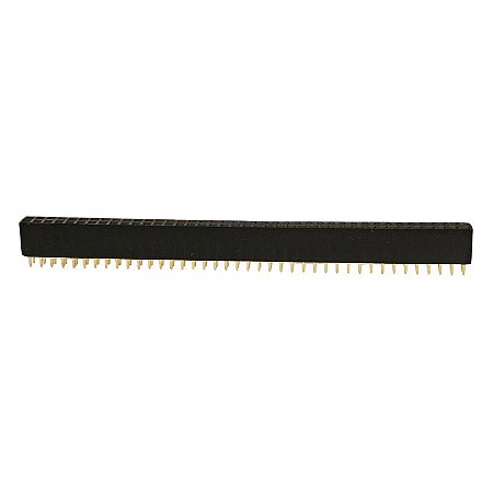 Barra de Pinos 2 Vias x 40 Pinos Fêmea MCI 2.54MM 180º