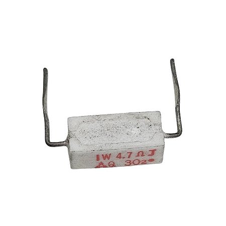 Resistor 4R7 1W 5% Porcelana