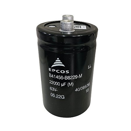 Capacitor Eletrolítico 22000uF x 63V RD 85º Giga Epcos B41456-B8229-M