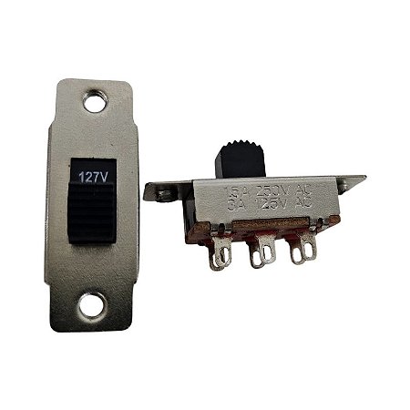 Chave HH SS22K15 110V/220V Deslizante 6Terminais 1,5A 250V 3A 125V Aste G7