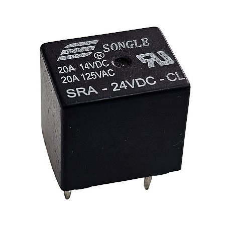 Rele SRA-24VDC-CL 20A 125V 5 Terminais Songle