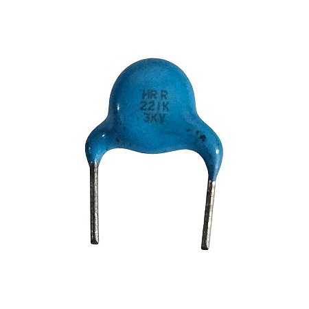 Capacitor Cerâmico 220pF x 3Kv = 221K 3Kv