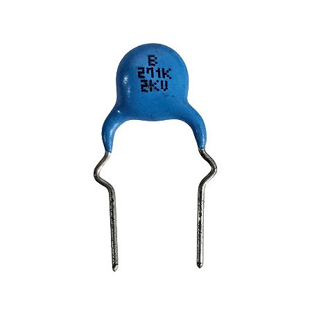 Capacitor Cerâmico 270pF x 2KV = B271K 2KV