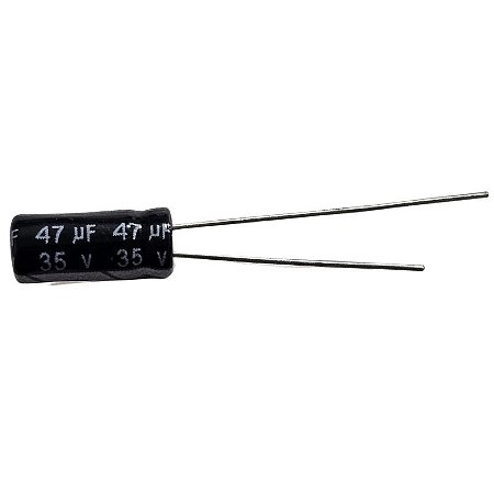Capacitor Eletrolítico 47uF x 35V RD 105º Jwco