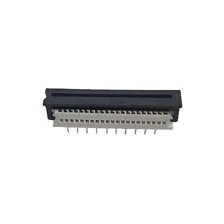 Conector Para Flat  21 Vias Preto e Branco