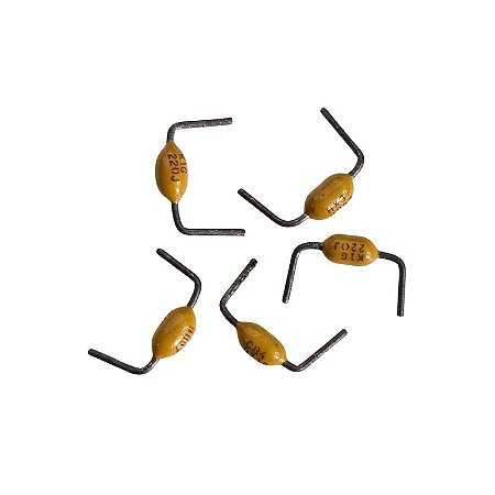 Capacitor Cerâmico 22PF x 50V Axial = K10 220J