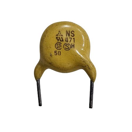 Capacitor Cerâmico 470pF = NS471 5D 560-2 565-1LL2Y Y Amarelo