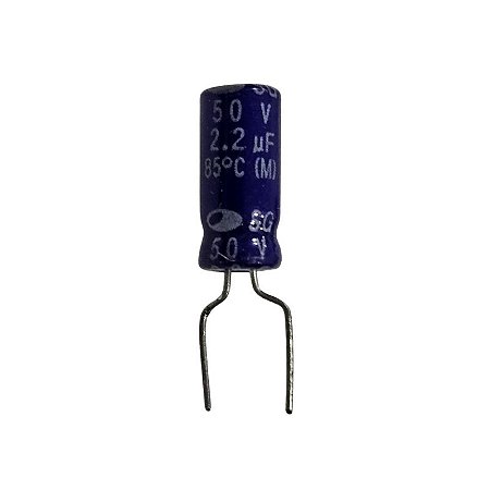 Capacitor Eletrolítico 2,2uF x 50V RD 85º SG