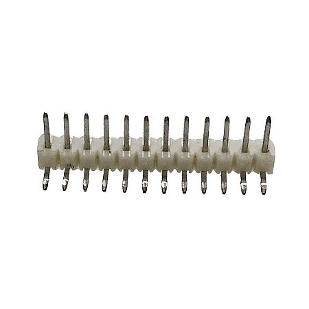 Conector Amp 12Vias 90º Macho Branco