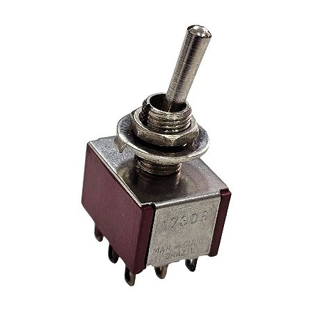 Chave Alavanca Momentânea 1A 250V 3A 120V 9 Terminais 17308 Mar-Girius