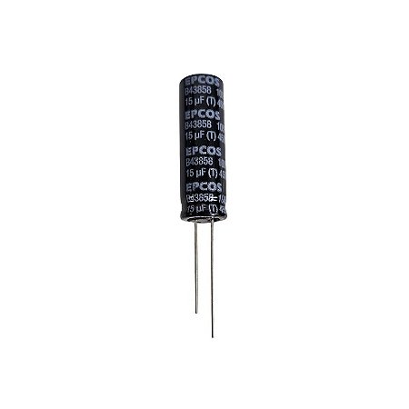 Capacitor Eletrolítico 15uF x 450V RD 105º B43858 Epcos