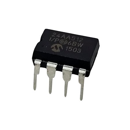 Circuito Integrado 24AA512-I/P Dip8 Microchip