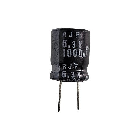 Capacitor Eletrolítico 1000uF x 6,3V RD 105º Elna