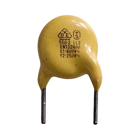 Capacitor Cerâmico 1K x 125V Amarelo