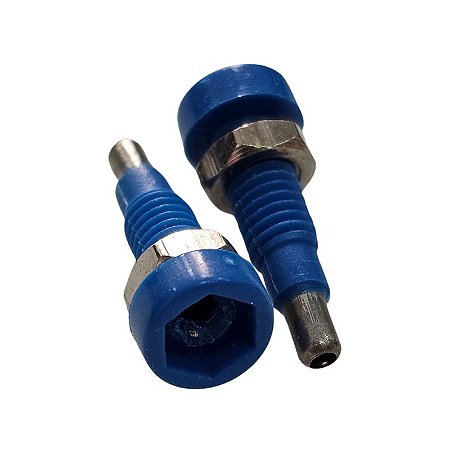 Borne 657 Azul Para Pino Banana 2MM