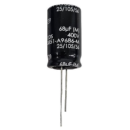 Capacitor Eletrolítico 68uF x 400V RD 105º B43851-A9686-M Epcos