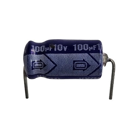 Capacitor Eletrolítico 100uF x 10V 85º Axial Nichicon