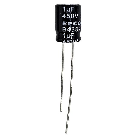 Capacitor Eletrolítico 1uF x 450V RD 85º Epcos
