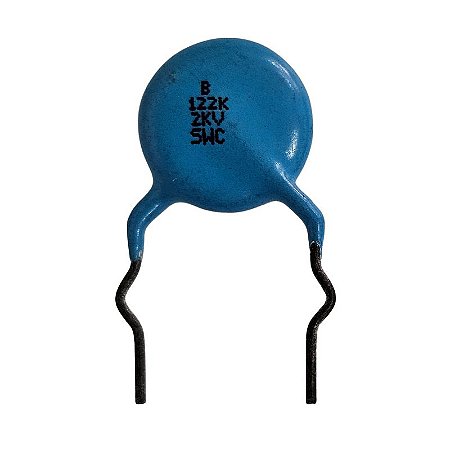 Capacitor Cerâmico 1K2 x 2KV = B122K 2KV Swc
